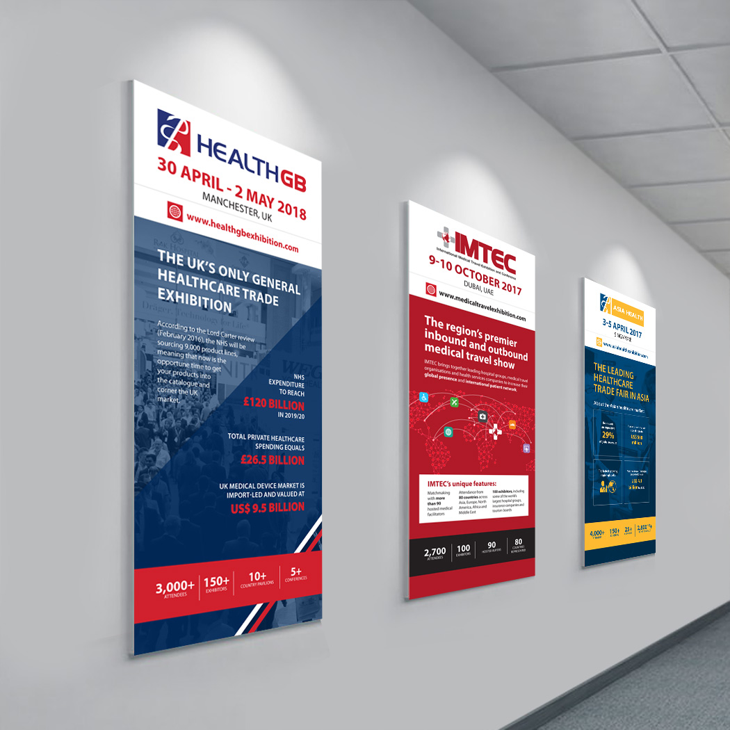 Roll-up Banners for Arab Health 2016 Show