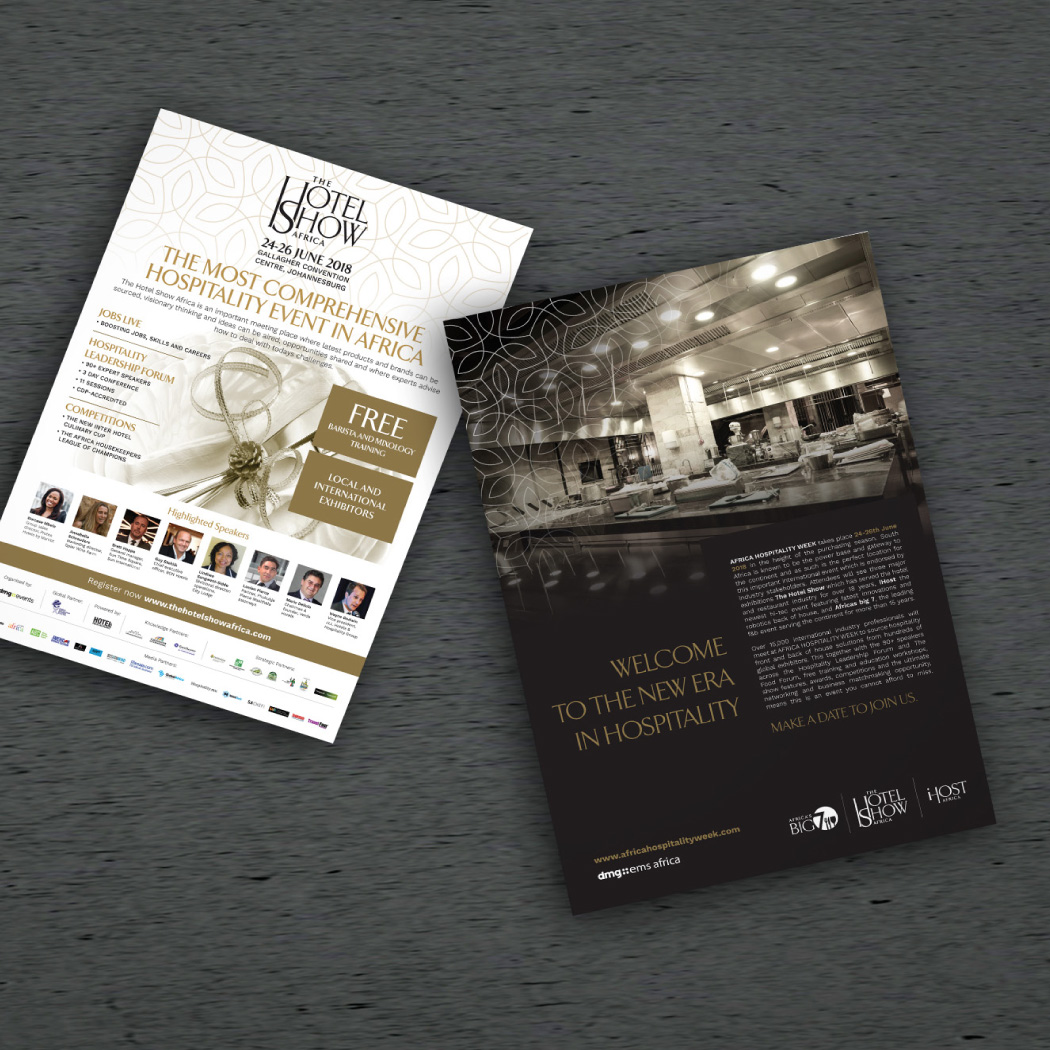 The Hotel Show Africa A4 Adverts