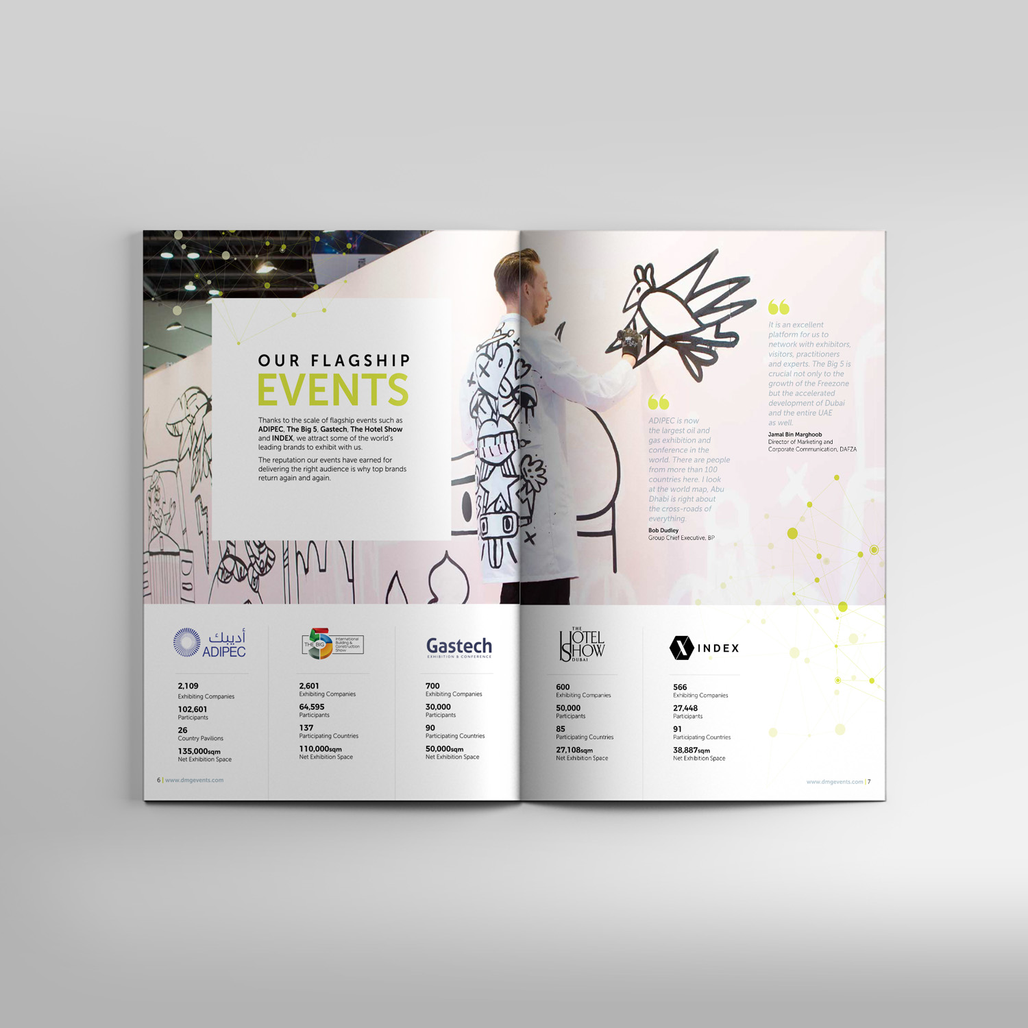 dmg events Corporate Brochure Spread