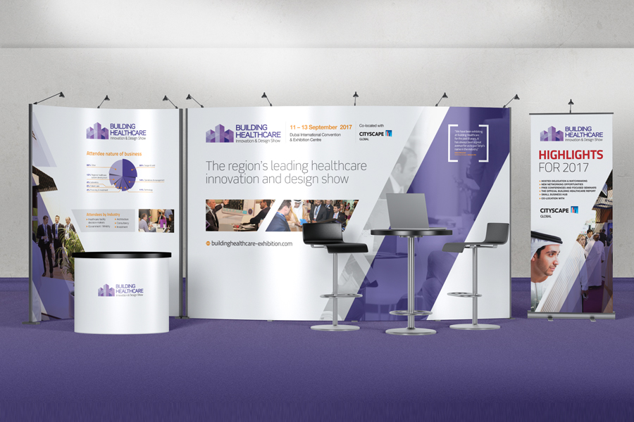 Building Healthcare Innovation and Design Show Panels and Pull-up